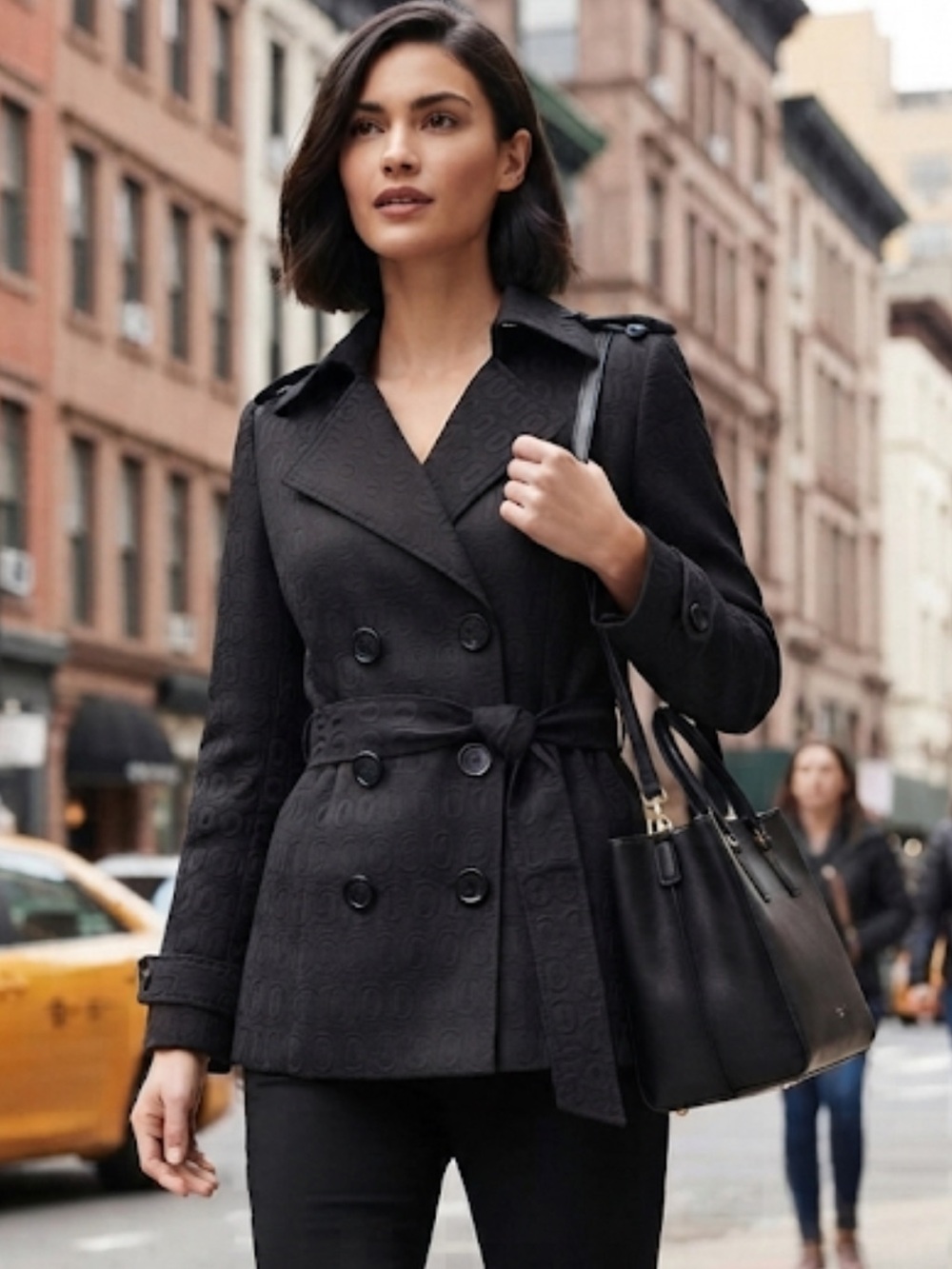 Vintage Marisa Christina black double breasted blazer jacket